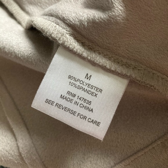 Romeo Juliet Drape Collar Faux Suede Blush Jacket - Picture 9 of 9